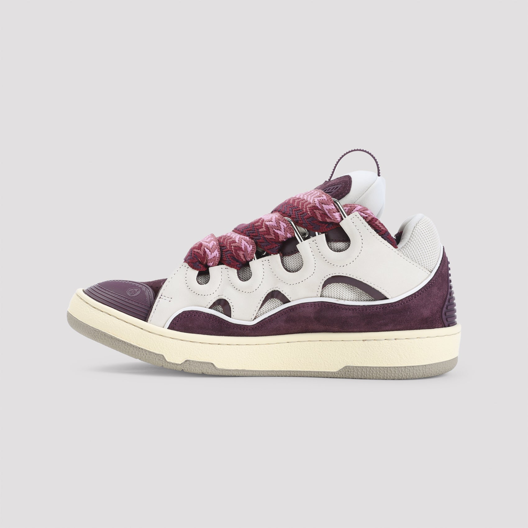 Sneaker with Unique Leather Panels