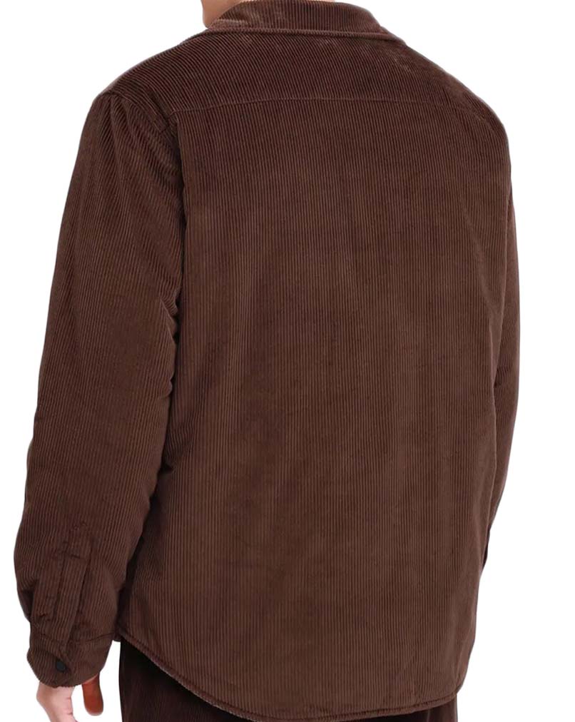 Tailored Long-Sleeve Button-Up Shirt with Flap Pockets