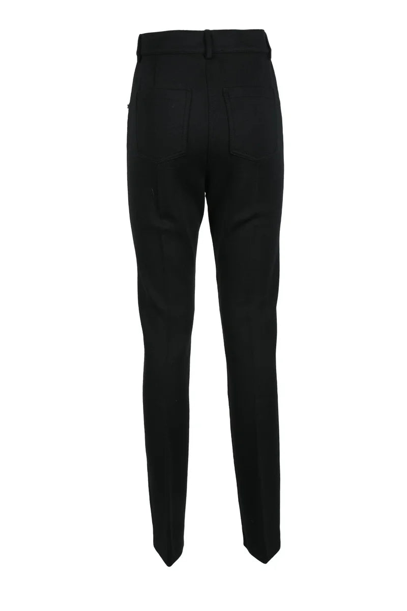 Tapered Mid-Rise Trousers in Soft Virgin Wool