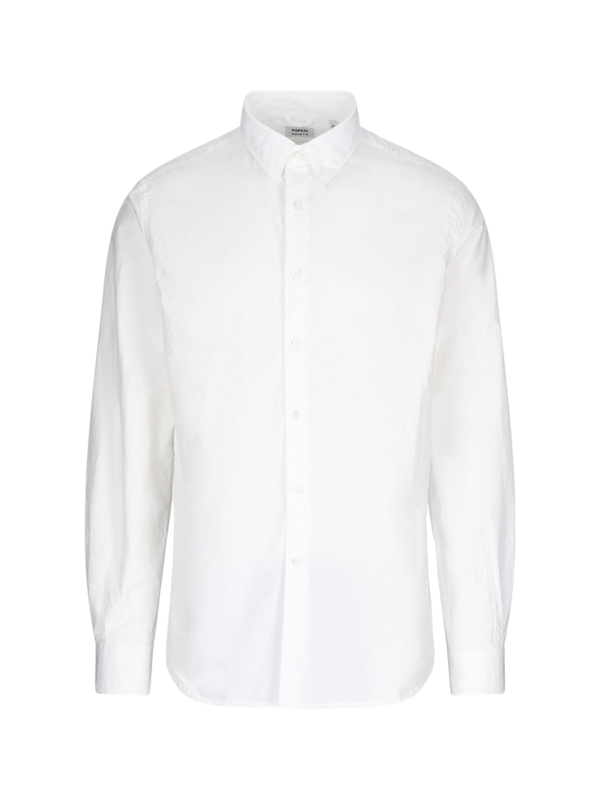 Tailored White Shirt with Button-Down Front