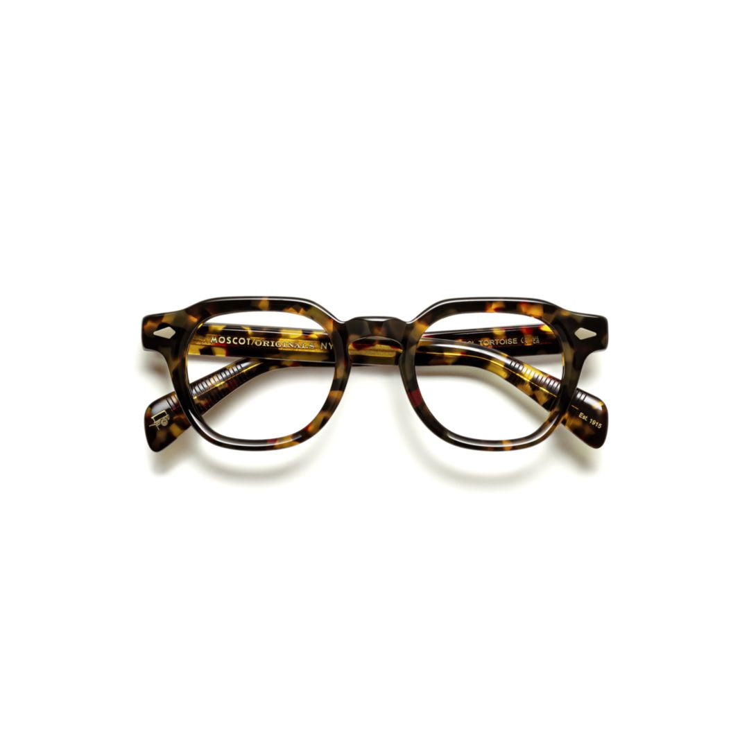 Or-Dol-O Dolt Round Tortoiseshell Acetate Eyeglasses with Keyhole Bridge