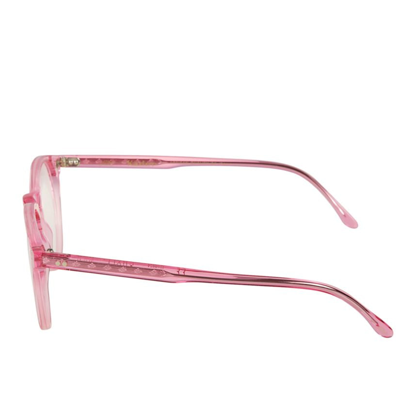 Chyli Translucent Pink Eyeglasses with Rounded Lenses