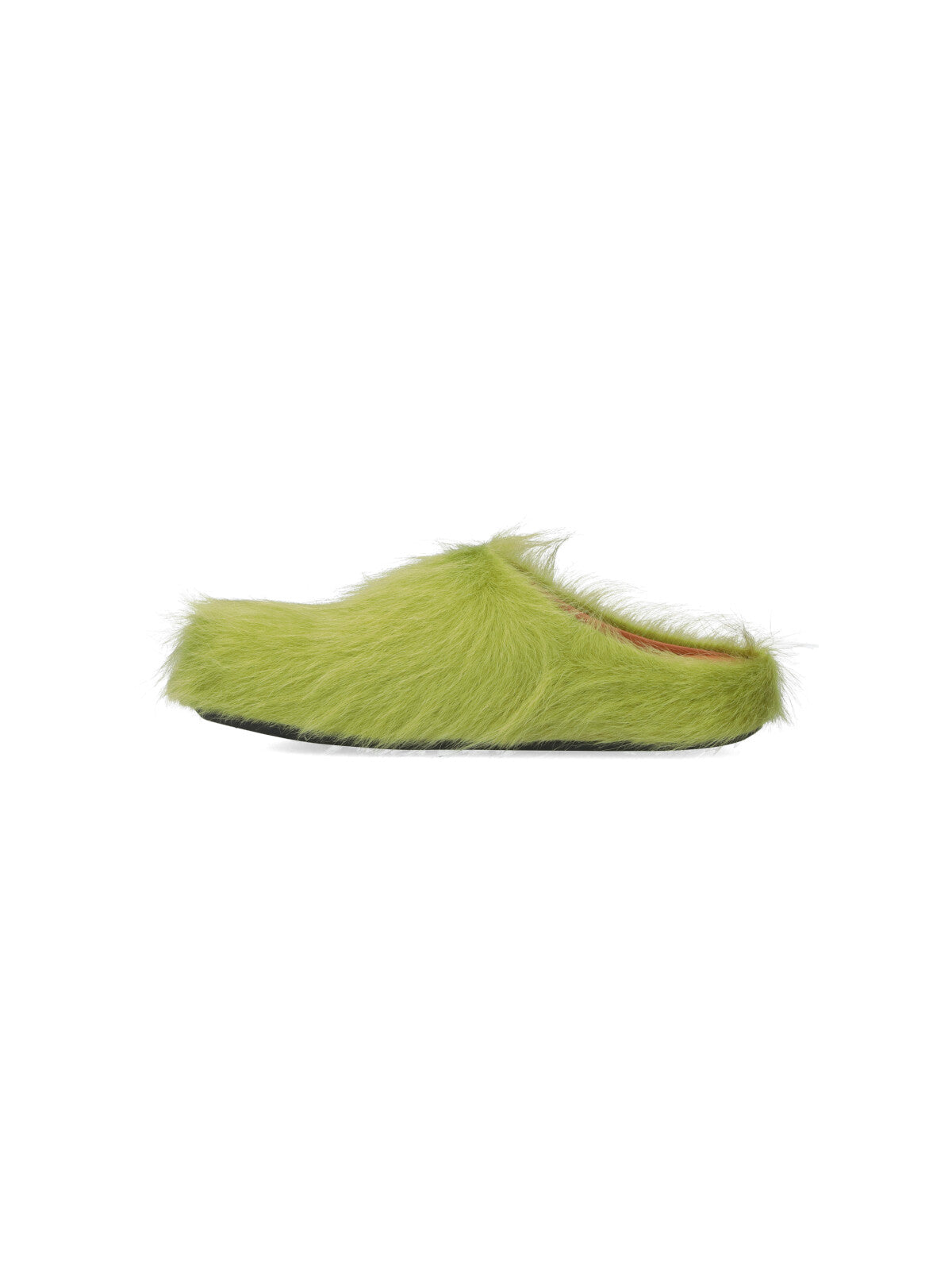 Slip-On Mules in Green Calf Leather