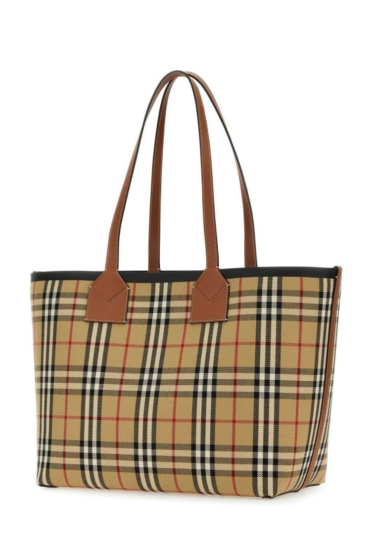 Structured Checkered Shoulder Bag