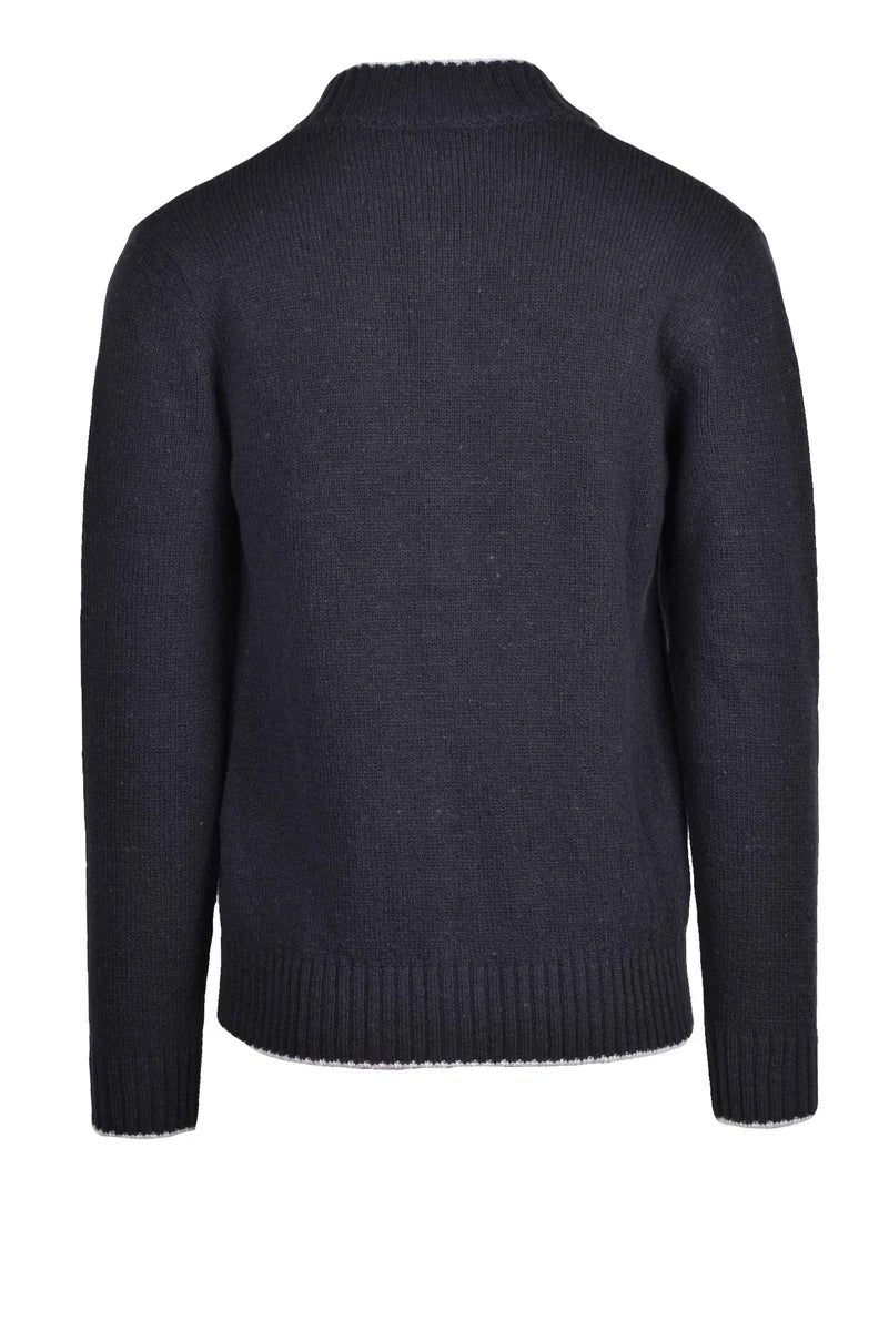 Wool Cashmere Button Cardigan - Grey