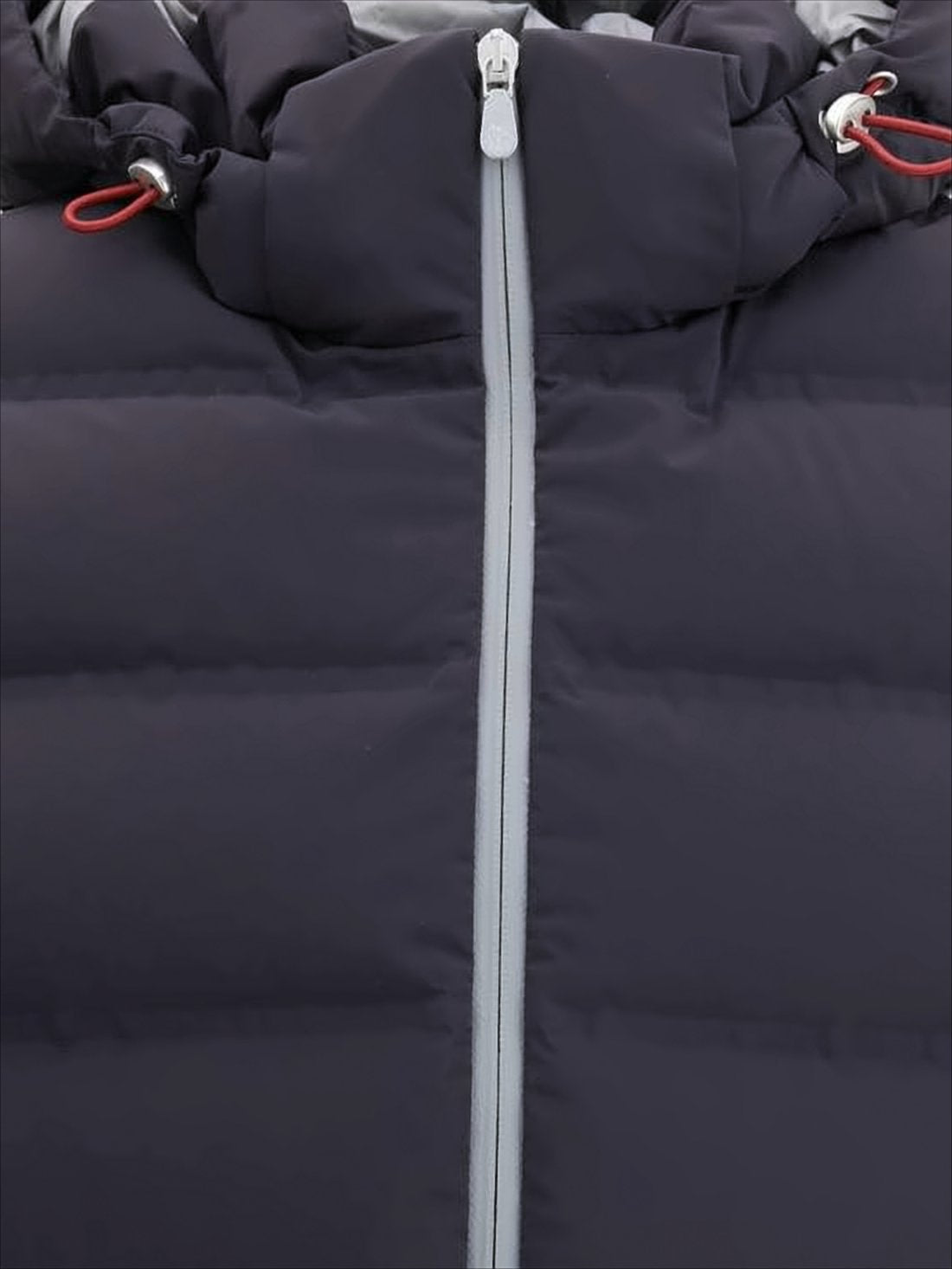 Padded Black Vest with High Collar