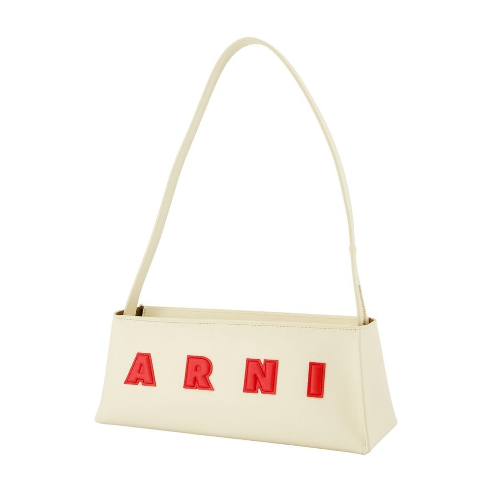 Museo Shoulder Bag - Leather - White