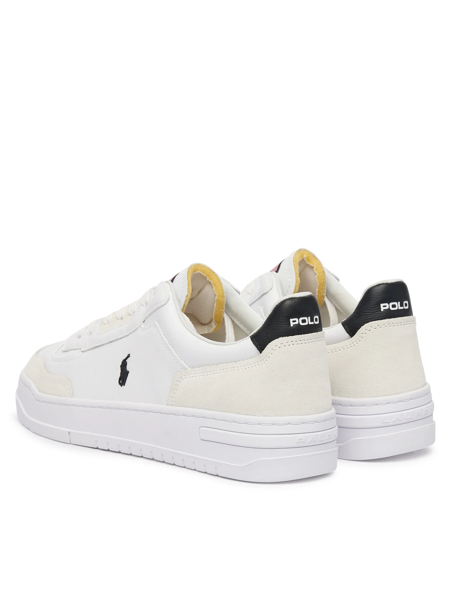Low-Top Sneakers with Suede Overlays
