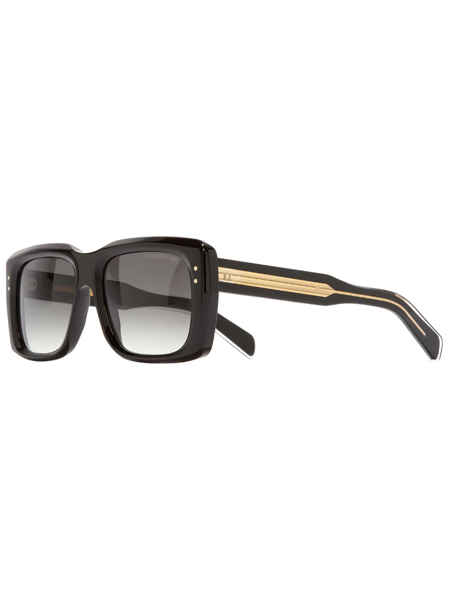 Oversized Black Square Sunglasses with Glossy Finish