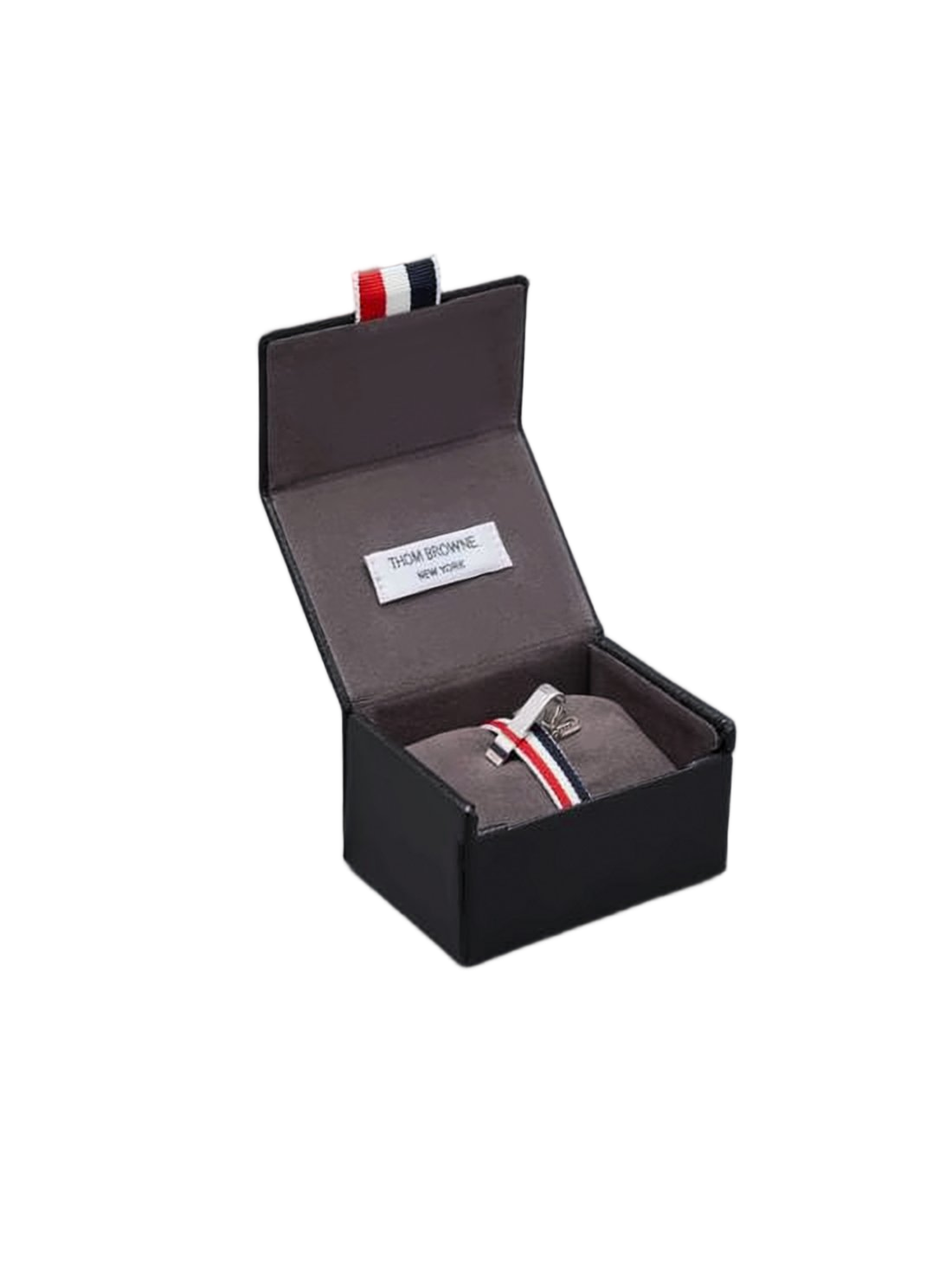Sleek Silver Tie Clip with Enamel Accents