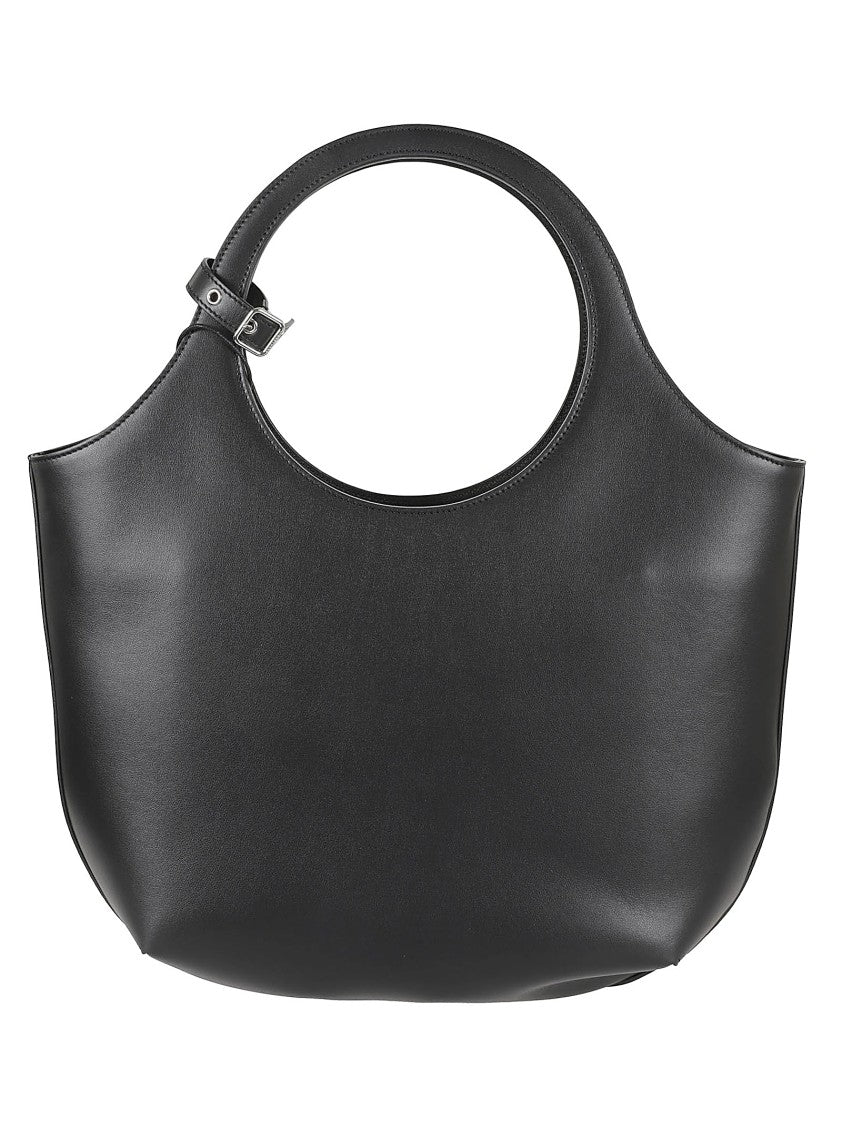 Black Calf Leather Handbag