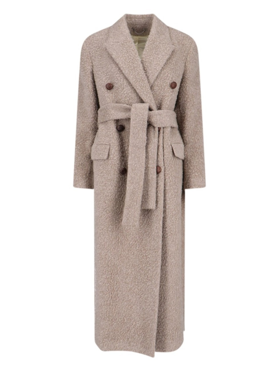Double-Breasted Coat – Beige