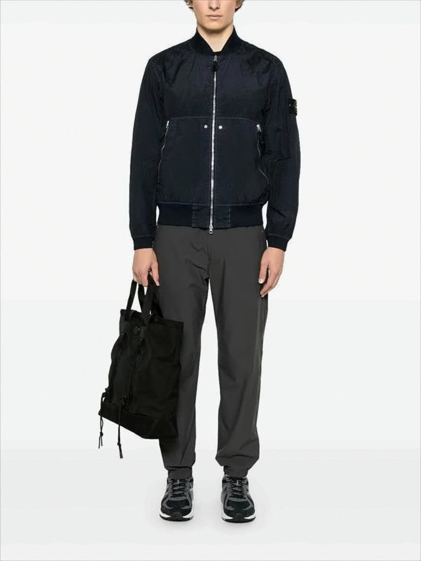 Black Lightweight Bomber Jacket