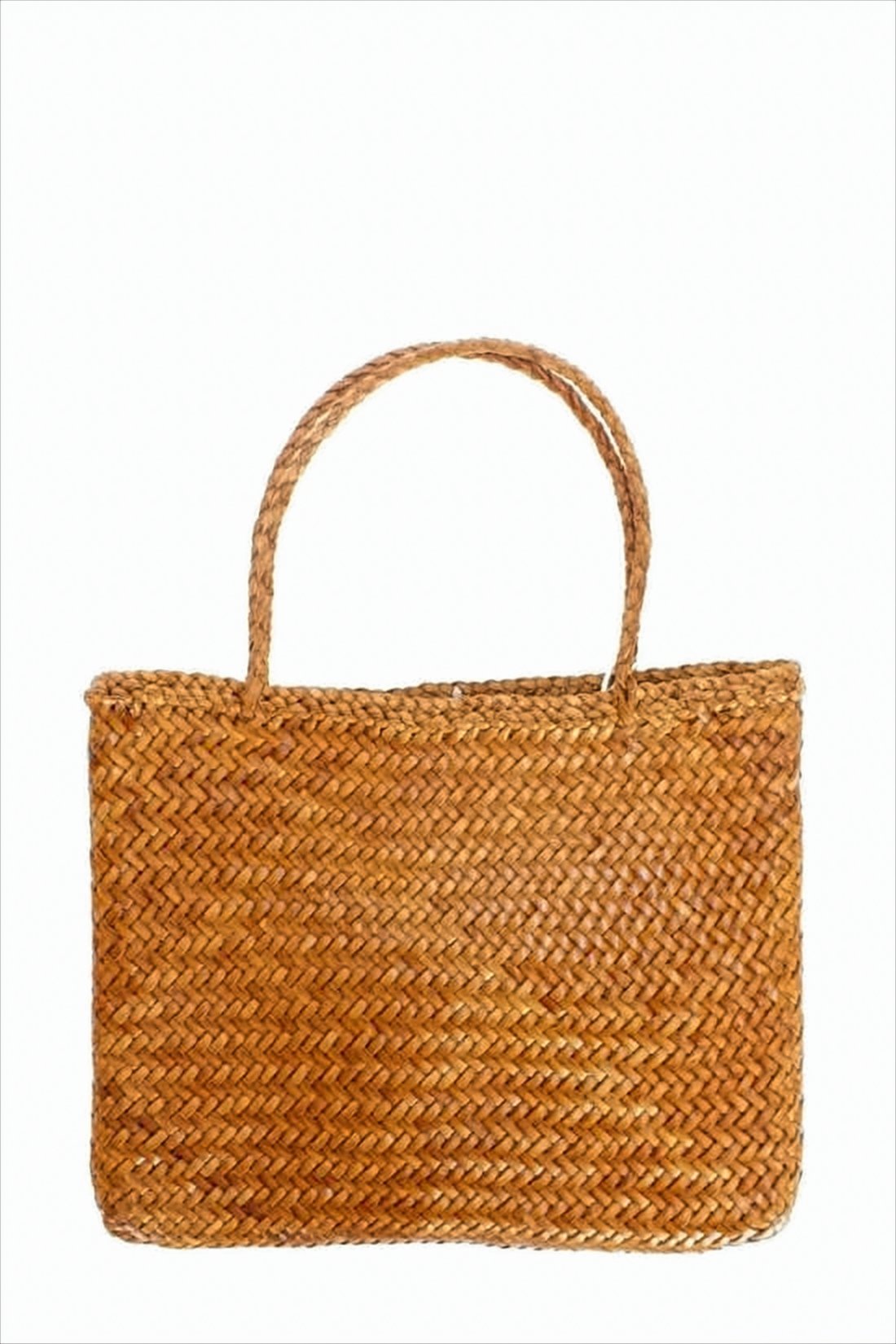 Artisanal Woven Buffalo Leather Tote Bag