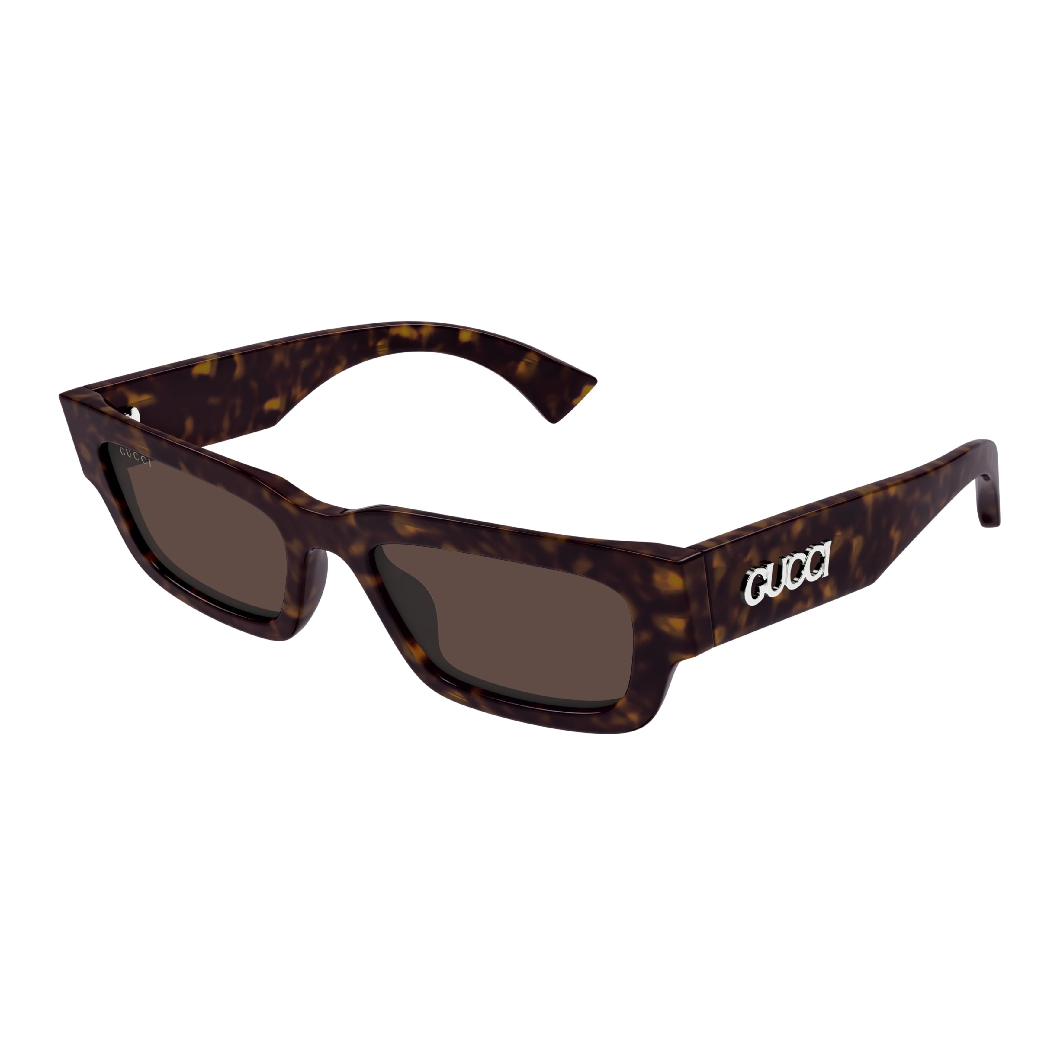 Gg1838s Rectangular Tortoiseshell Acetate Sunglasses