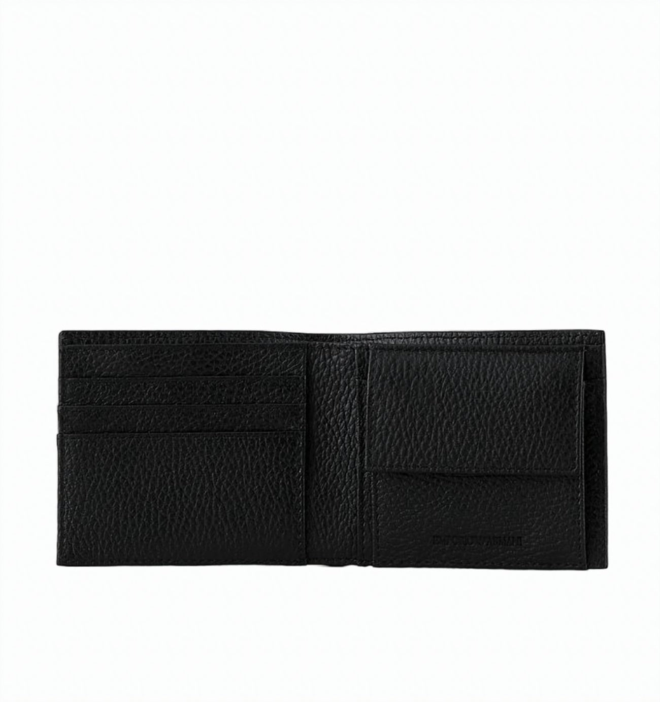 Tumbled Leather Rubberized Logo Purse Wallet