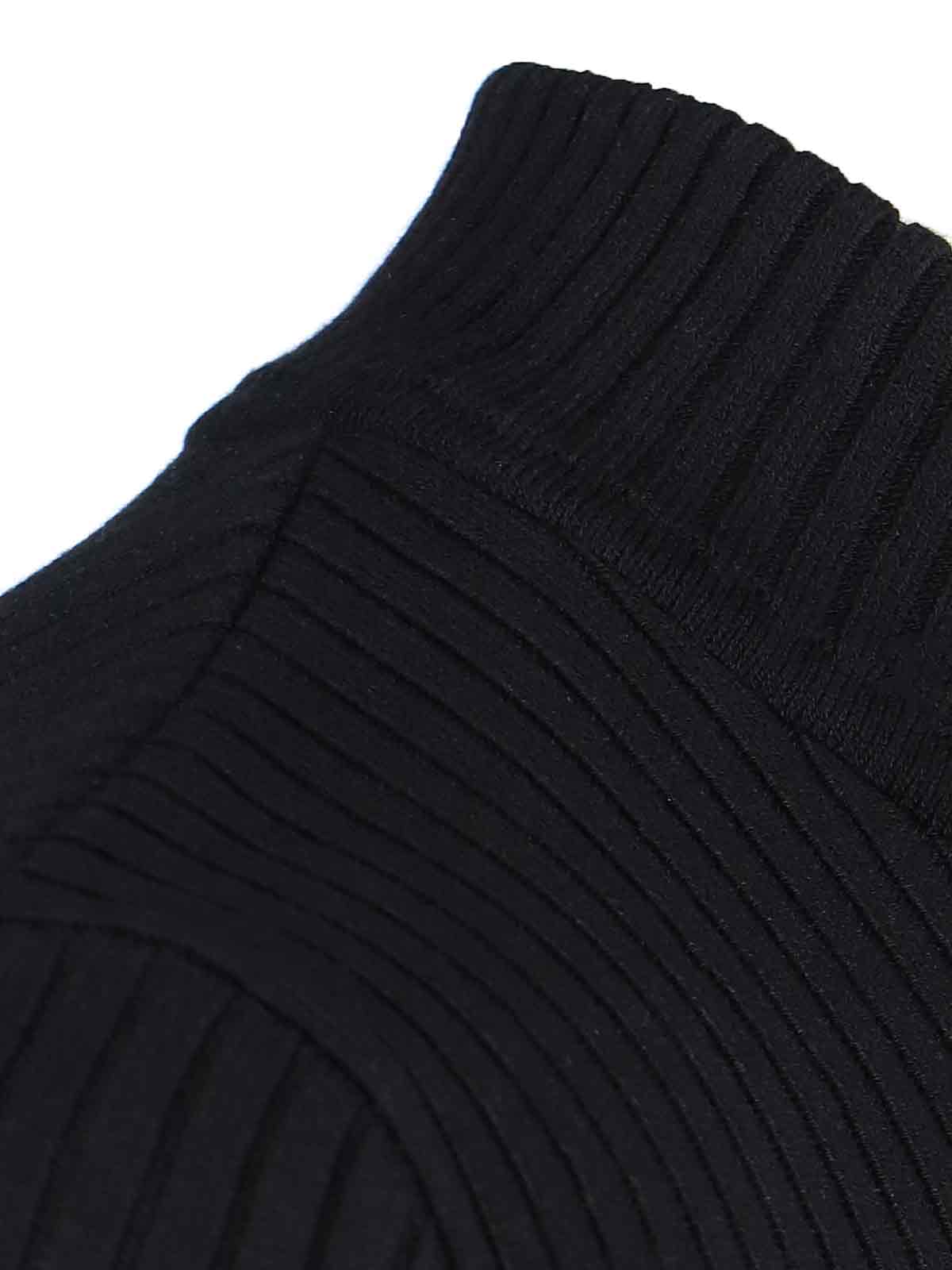 "Reedition" Ribbed Sweater, In Black Fabric