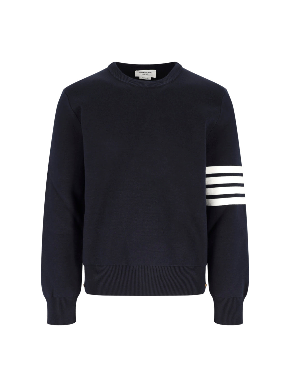 Blue 4 Bar Ribbed Sweater