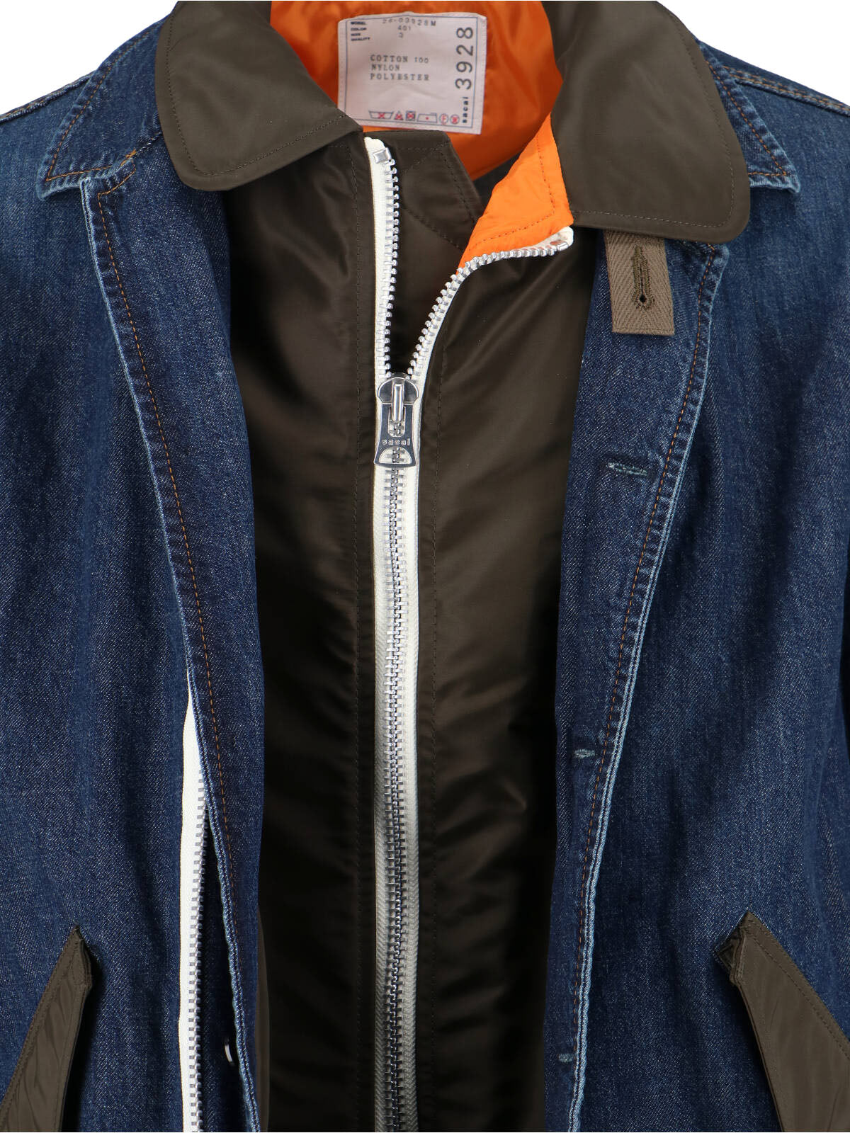 Structured Zip-Up Jacket With Contrasting Panels