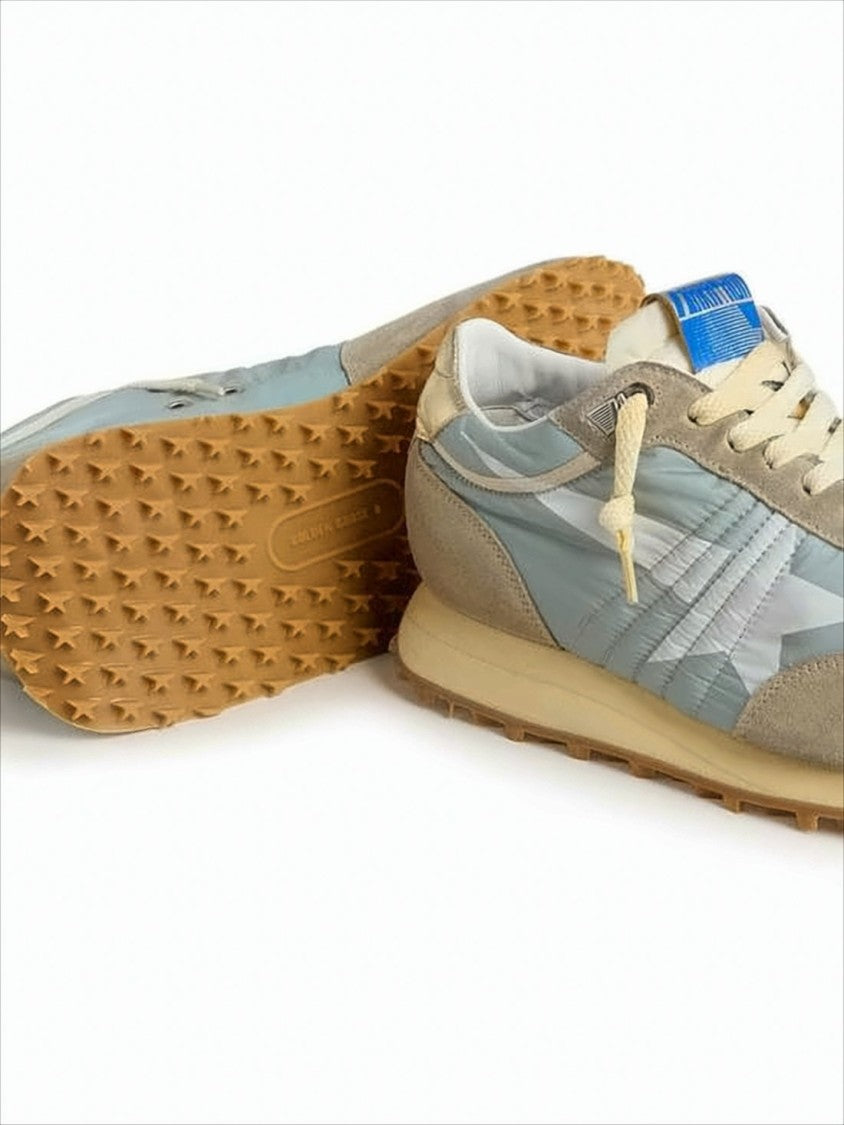 Retro-Inspired Sneakers with Suede and Nylon Detailing