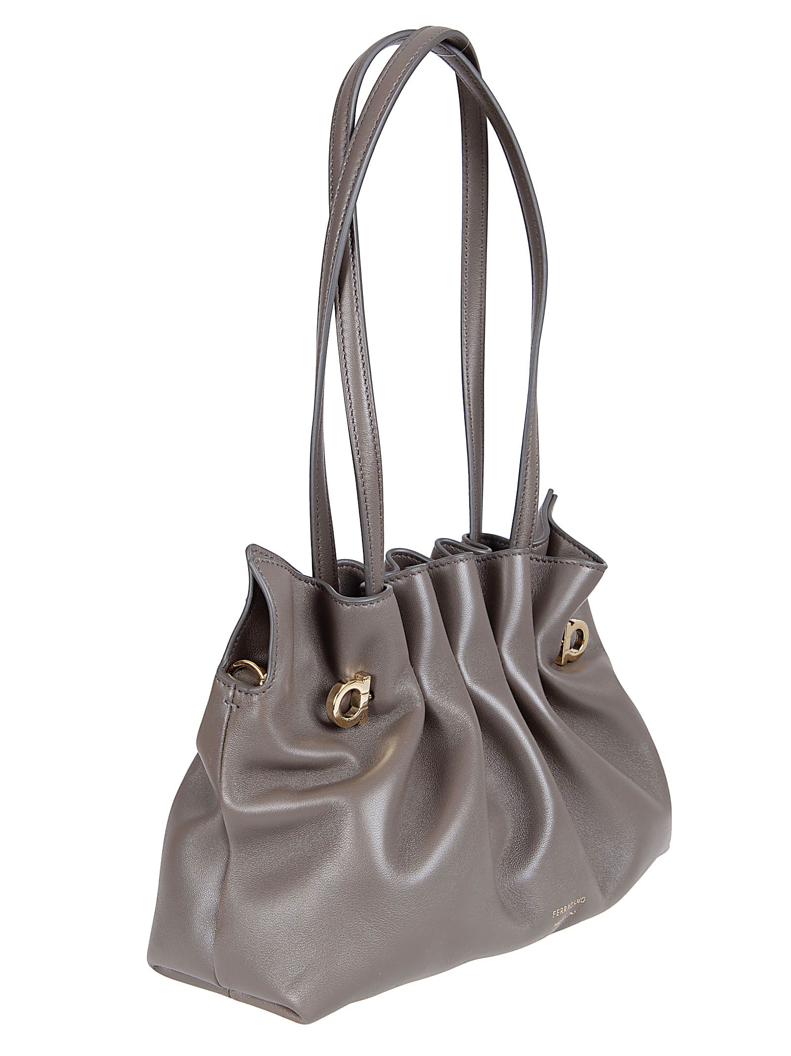 Soft Lambskin Bag with Iconic Gancio Accents