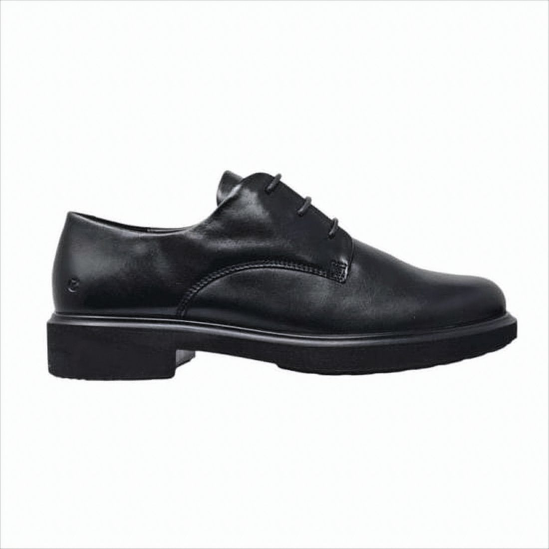 Sleek Black Leather Loafers with Minimalist Design