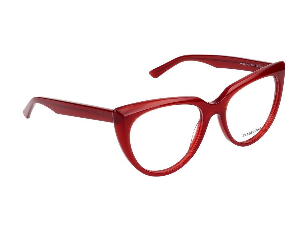 Eyeglasses BB0218O 004 red red transparent 53/17/140