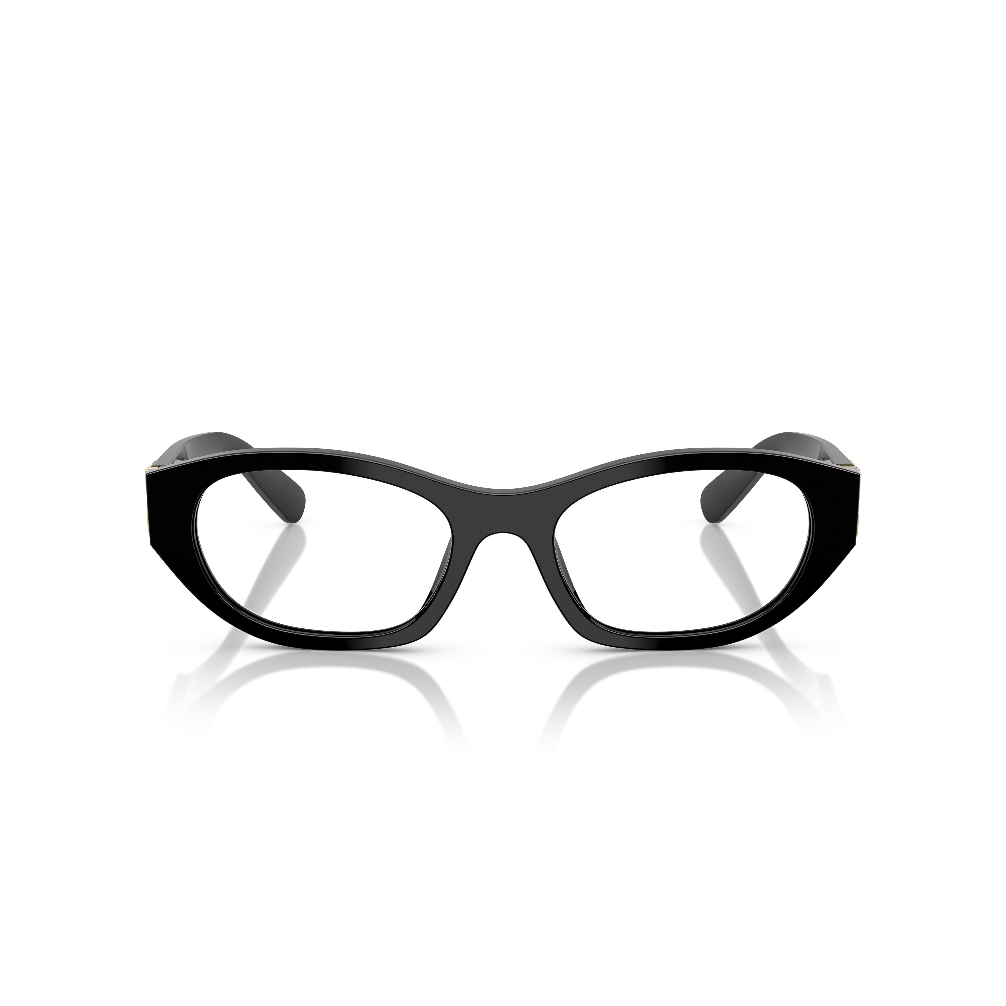 0mu 03wv Translucent Acetate Eyeglasses with Gold-tone Accents