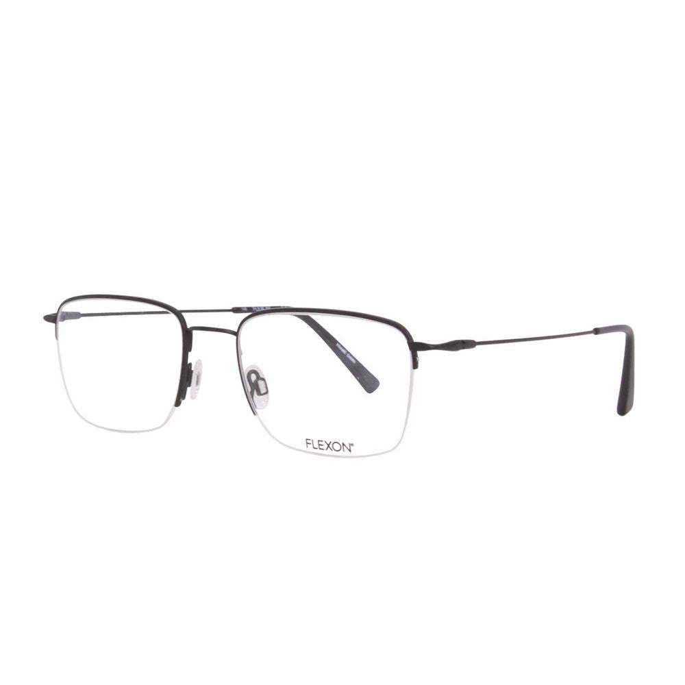 H6041 Rectangular Black Titanium Frame With Design