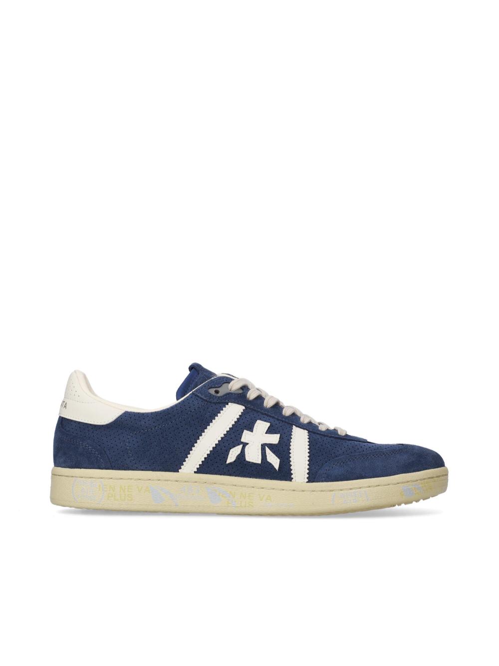White Suede Lace-Up Sneakers