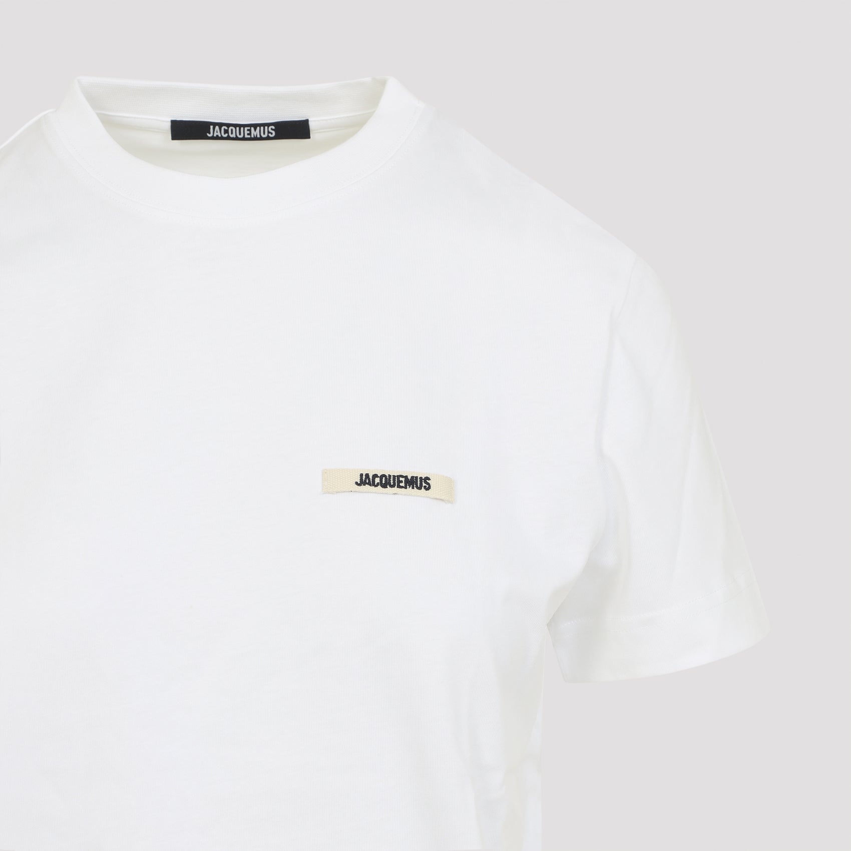 Short-Sleeve Cotton T-Shirt With Rectangular Patch