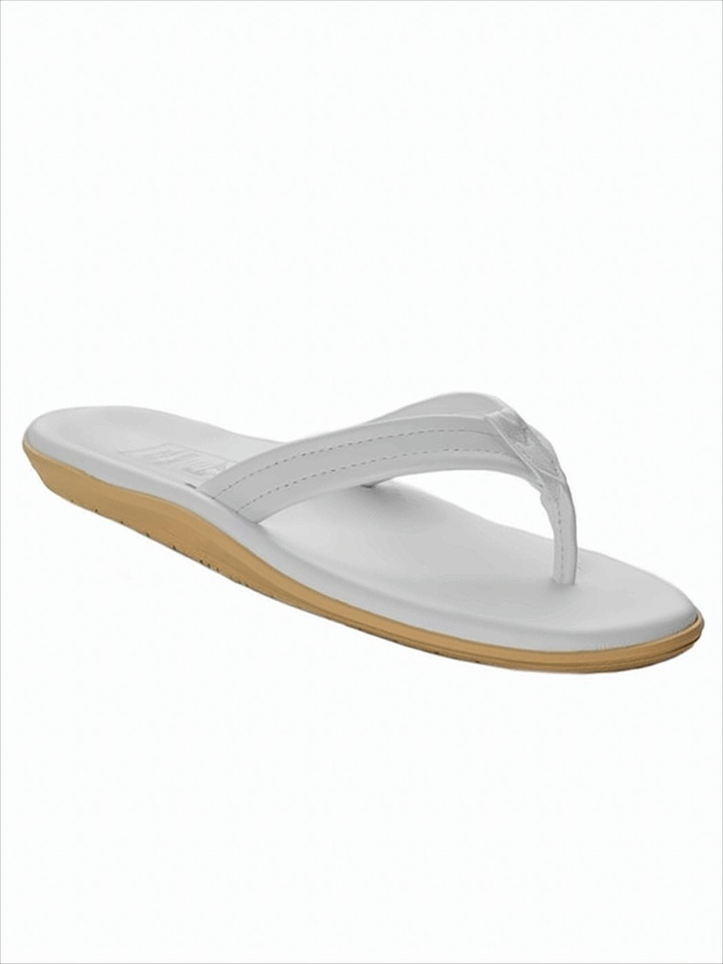 Minimalist Leather Thong Sandals with Cushioned Footbed