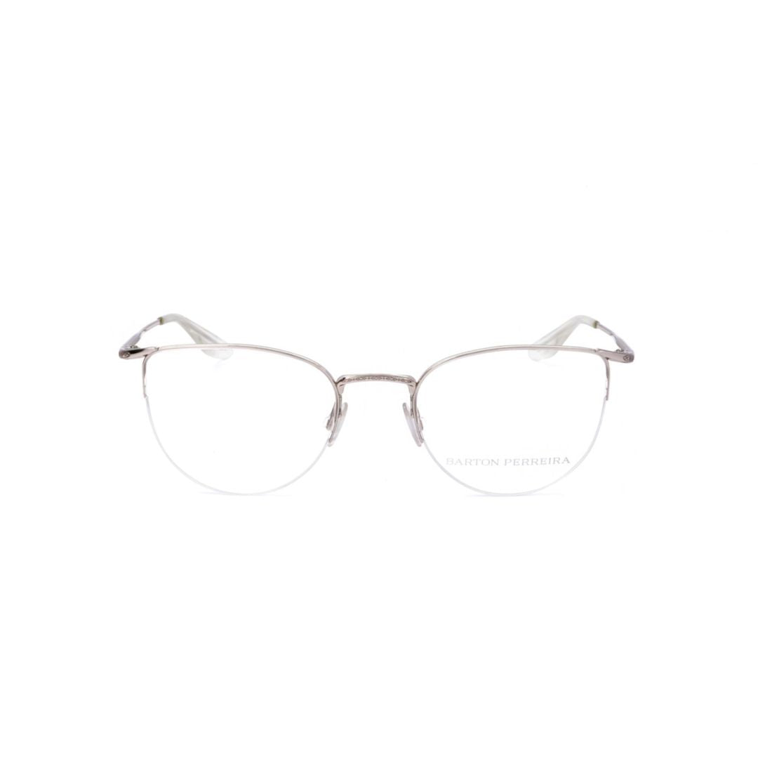 Bp5021 491yc Silver Cat-Eye Eyeglasses with Polished Metal Frame