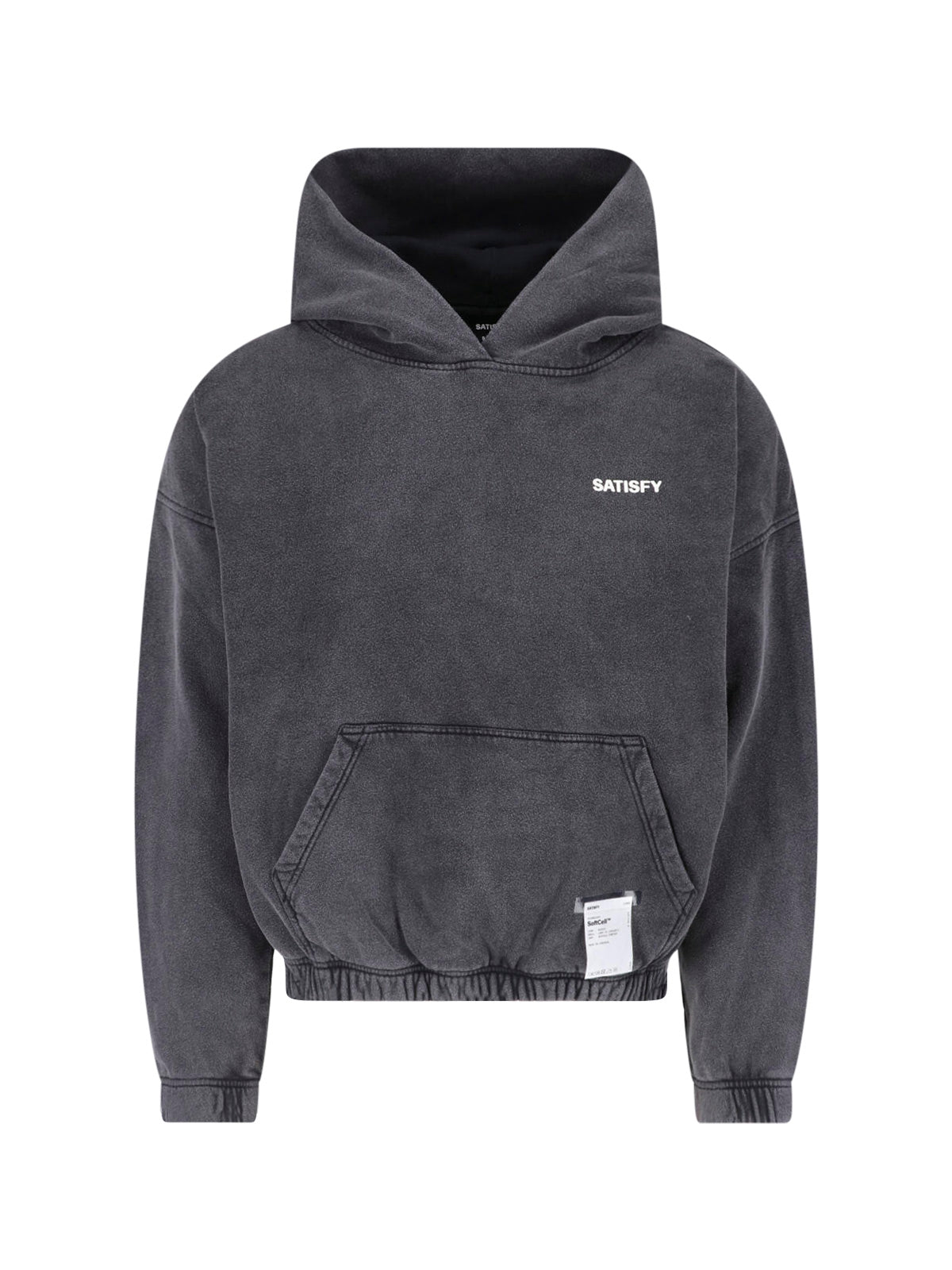 Black Softcell™ Cotton Hooded Sweatshirt