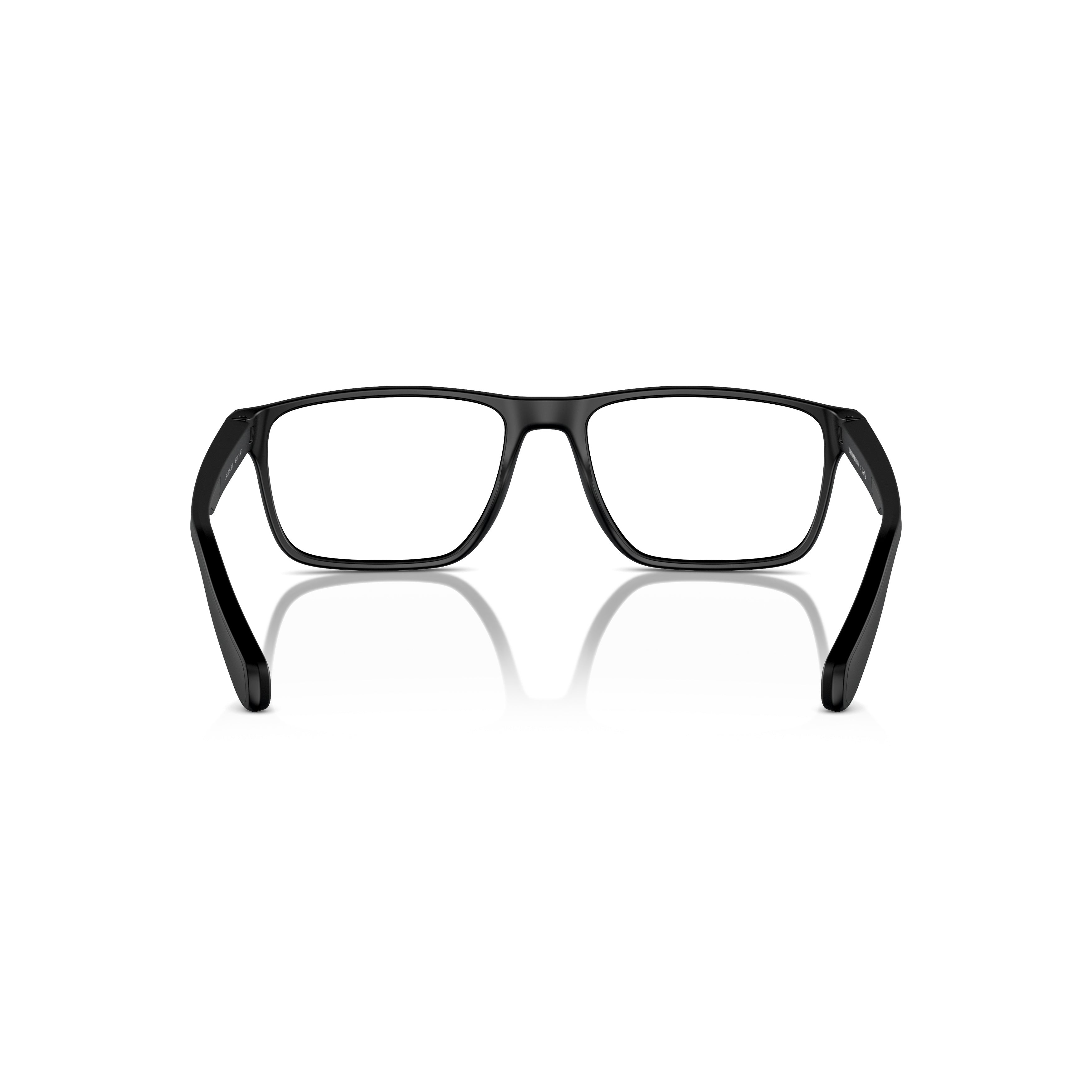 0ea3233 Rectangular Matte Black Eyeglasses with Minimalist Design