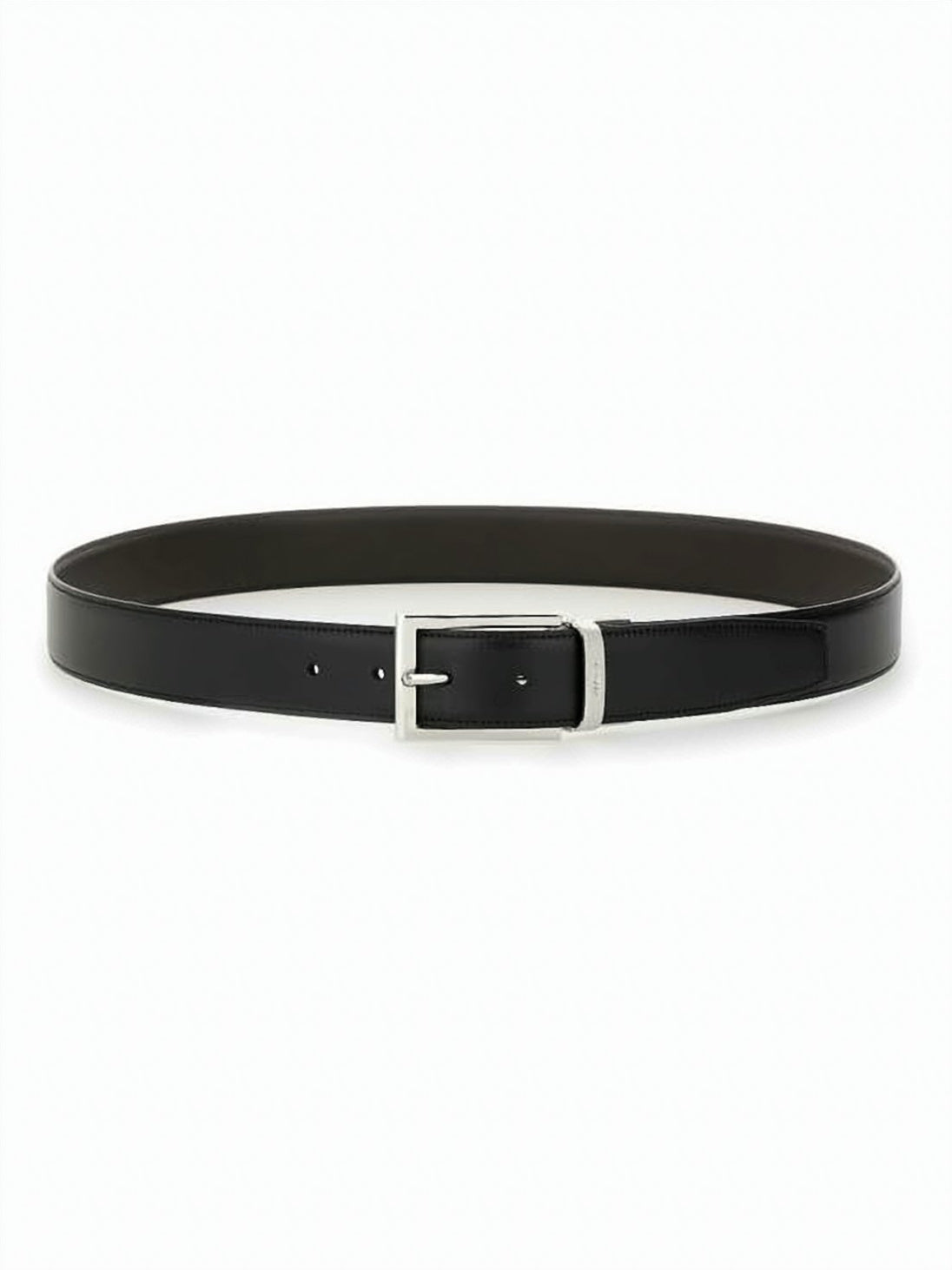 Reversible Leather Belt with Polished Finish