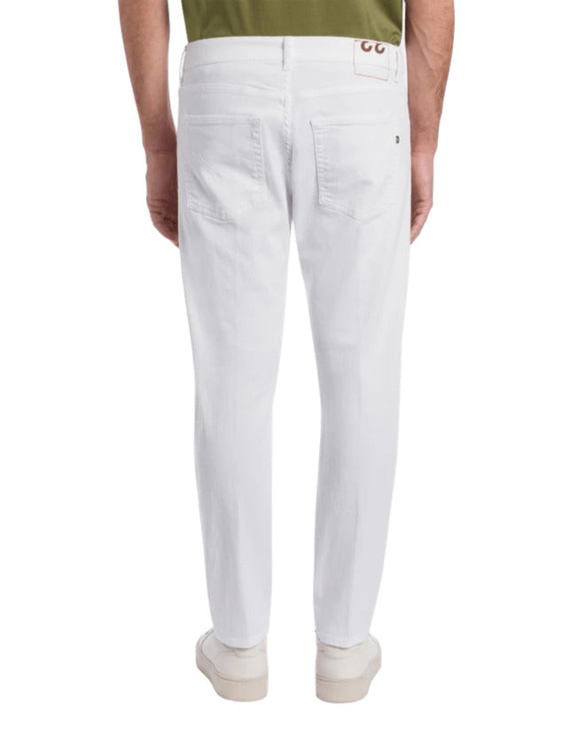 White Low-Rise Slim Jeans