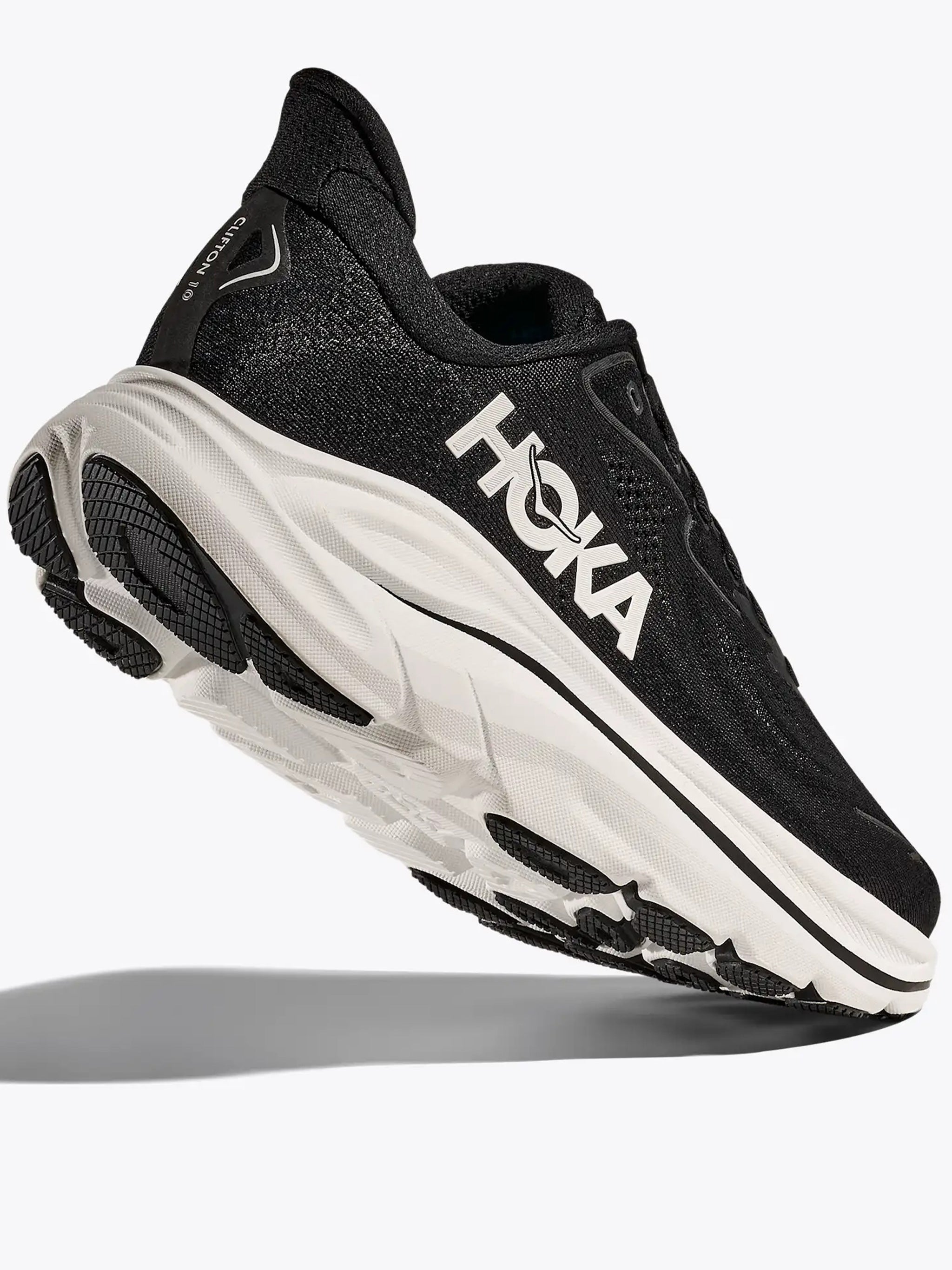Black Clifton 10 Cushioned Mesh Sneakers