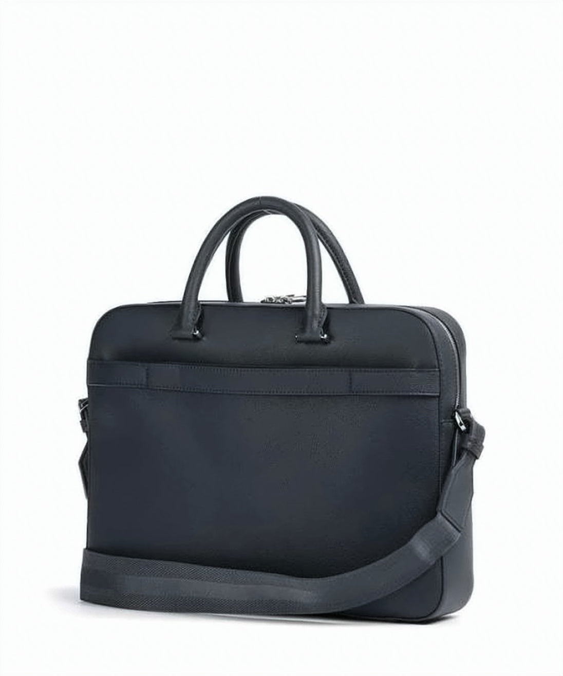 Structured Black Shoulder Bag