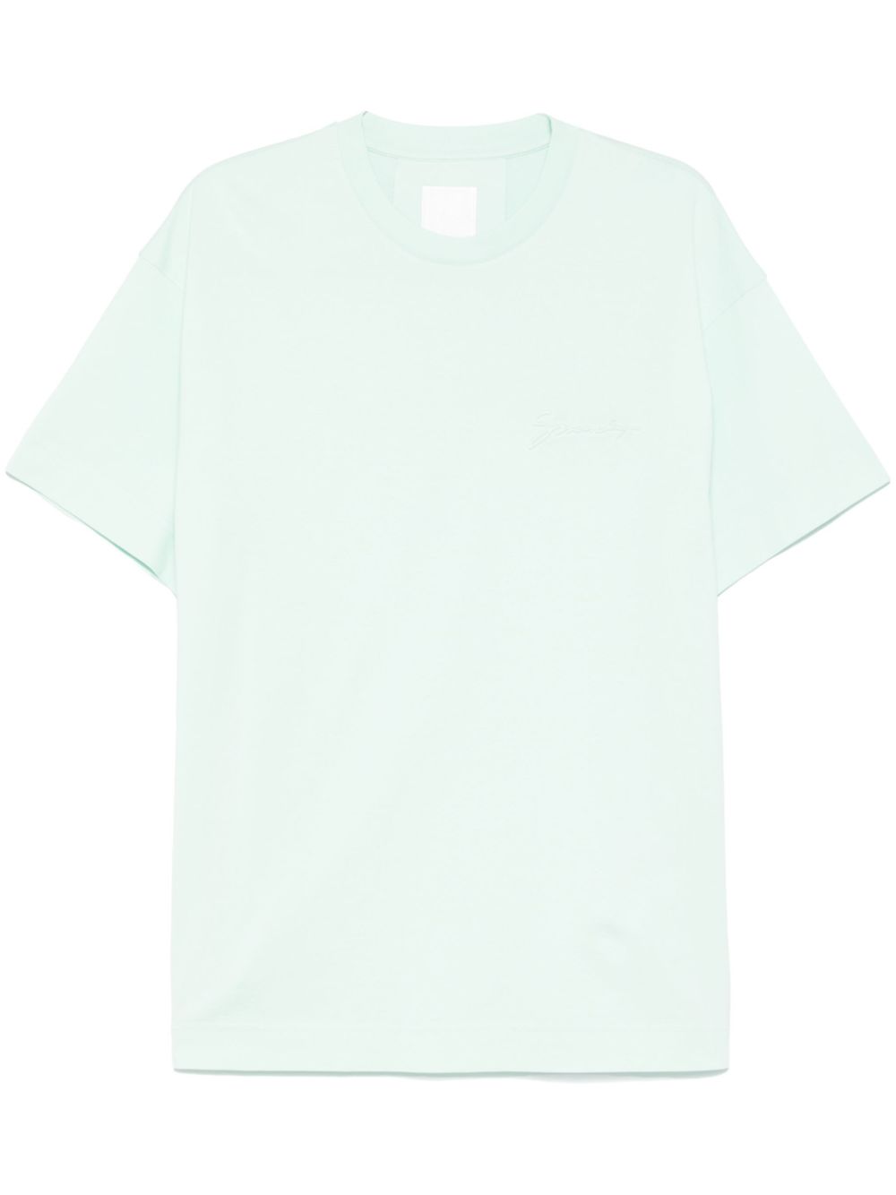 Crew Neck T-Shirt in Turquoise Blue-Green