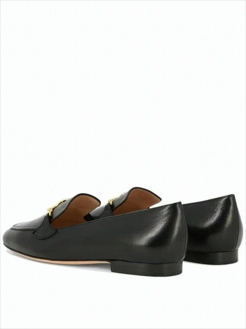 Polished Black Leather Loafers