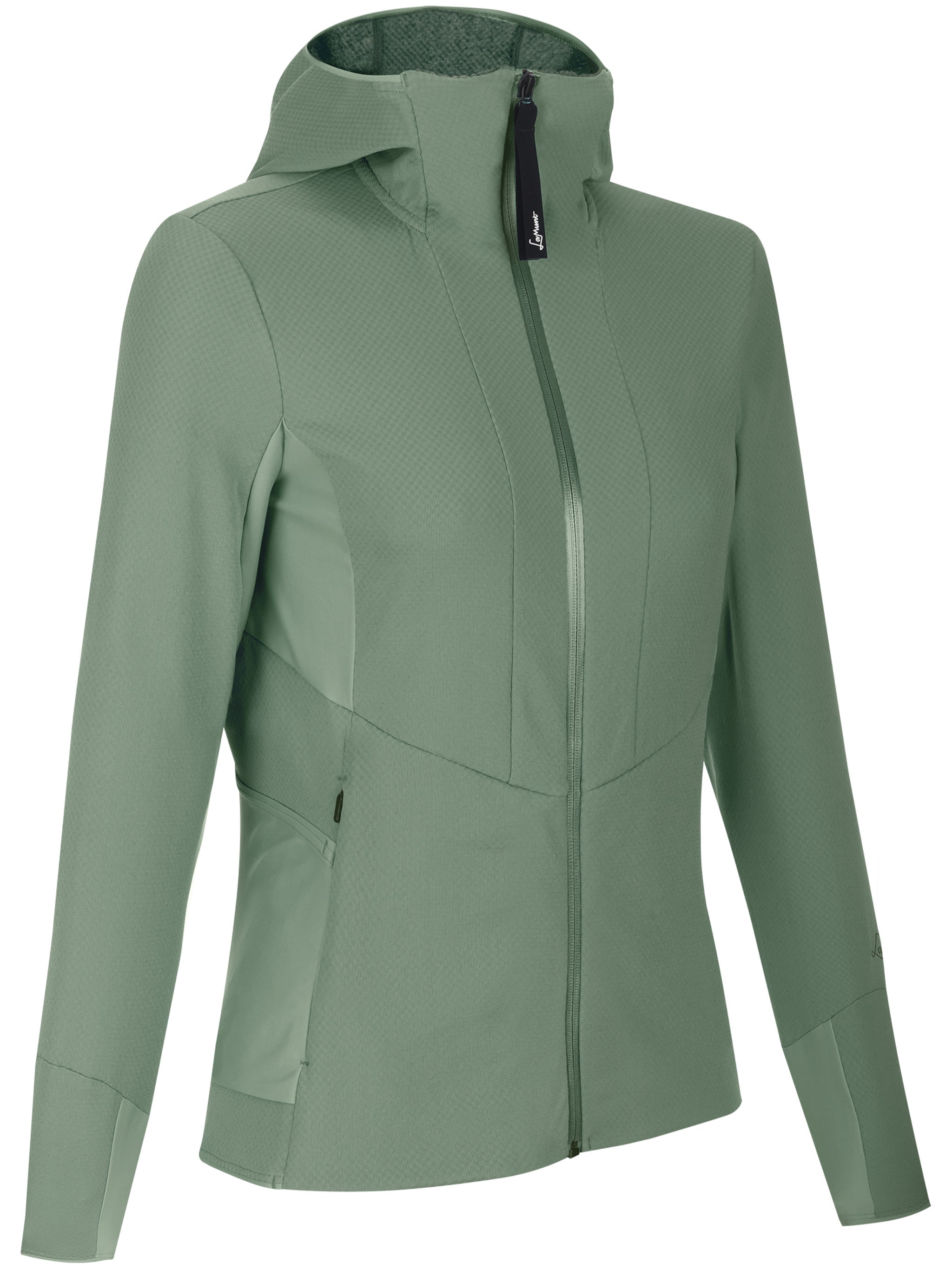 Green Violet Full Zip Fitted Hoodie