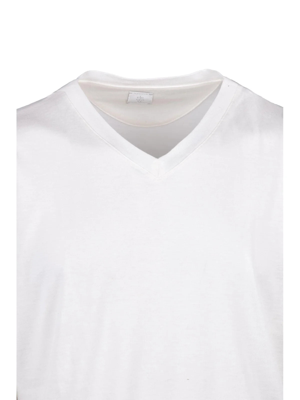 White Cotton Silk Men T-shirt