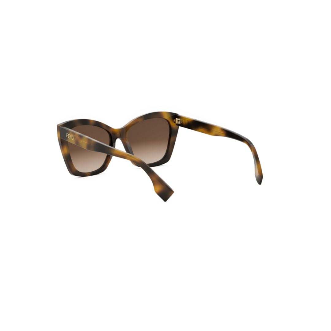 Fe40151i Oversized Square Frame Tortoiseshell Sunglasses