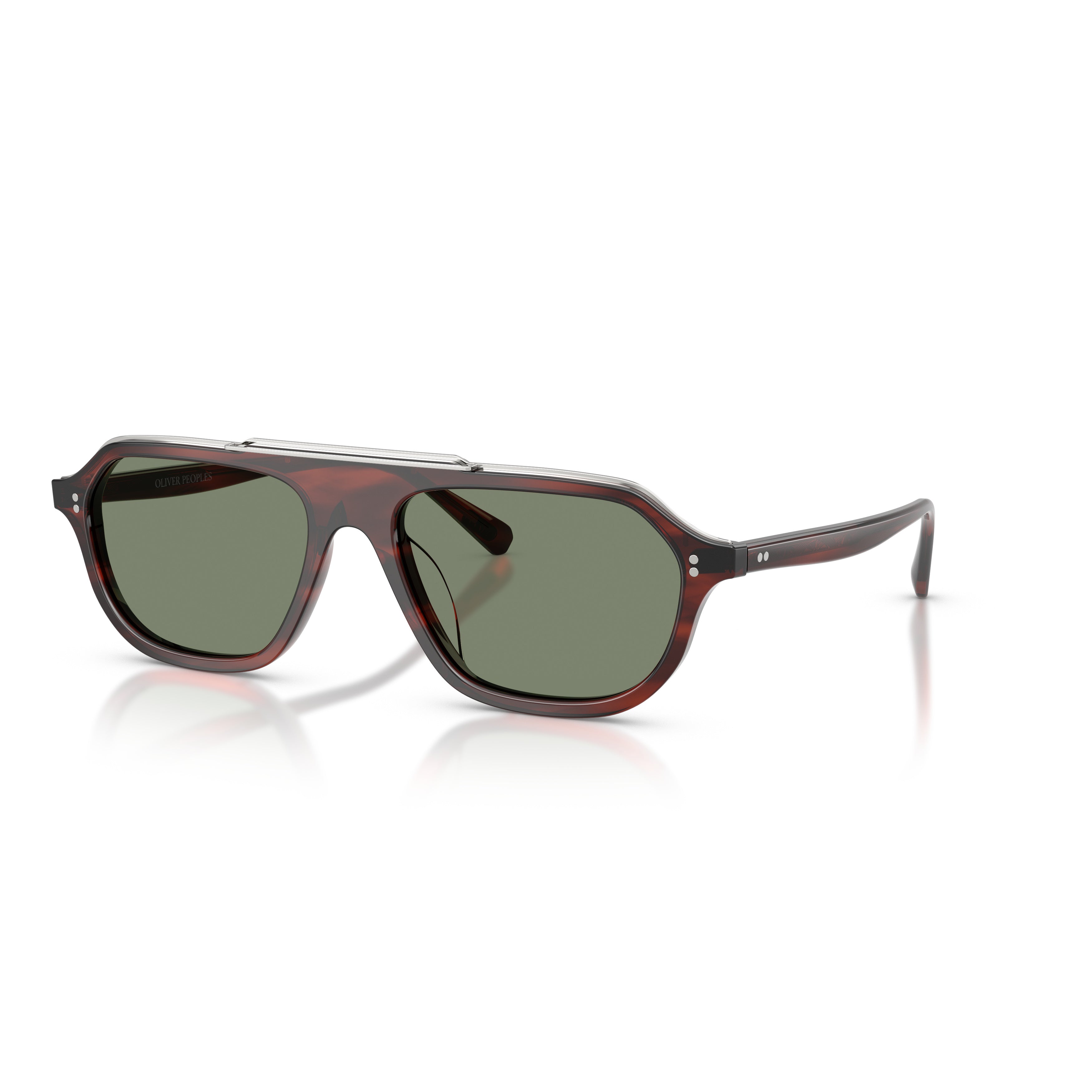 0ov5613su Bold Tortoiseshell Acetate Sunglasses with Angular Lenses