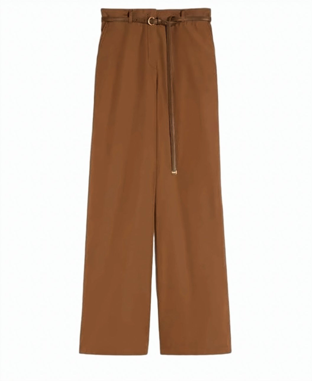 Cotton Poplin Straight Leg Trousers