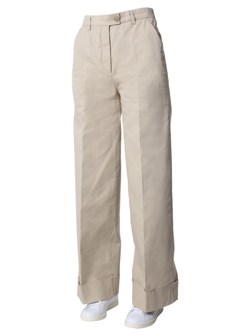 Relaxed Fit Wide Leg Pants