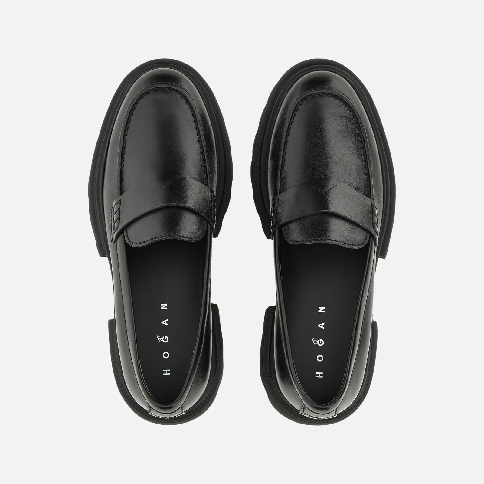 Luxe Black Calfskin Loafers With Refined Details