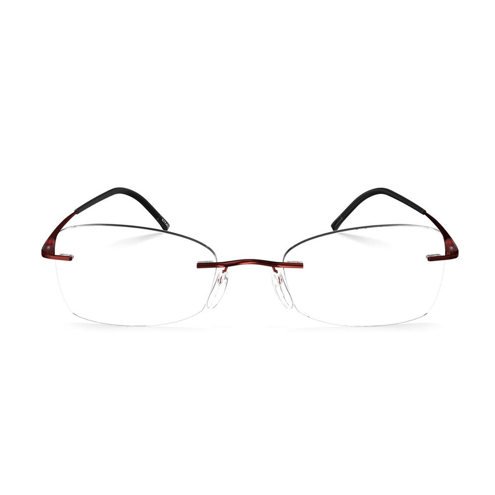 5561/Hc Rimless Titanio Sunglasses With Sculptural Design