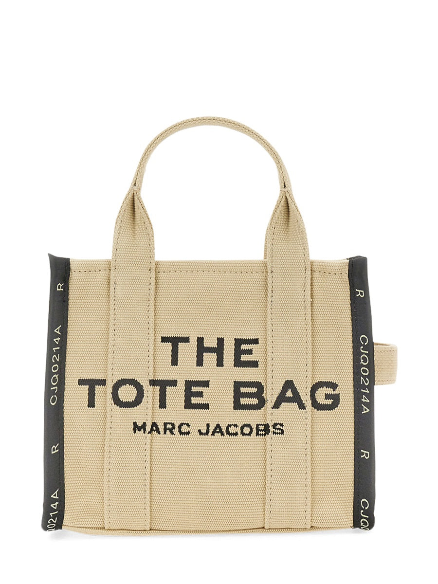 Black and White Small Logo Tote Bag